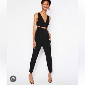 Express Black Jumpsuit with Cutouts